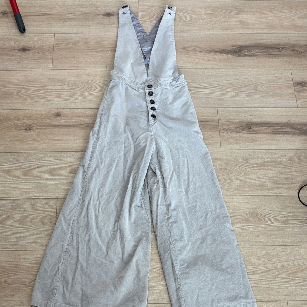 Listicle Cream Wide Leg Jumpsuit listicle Small